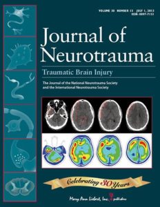 J Neurotrauma. 2018 Feb 8 