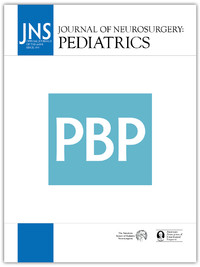 Journal of Neurosurgery Pediatrics. 2019